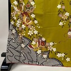 Furisode Length 170cm Sleeve 66 5cm M Ball Weeping Cherry Blossom Gold Color Blu