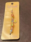 Vtg Sunflower  Beaded Book Bracelet-book Mark By Antioch
