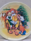 Mcdonald s Ronald Mcdonald Holiday 8  Plate Christmas Vintage Plastic Melamine