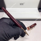 Montblanc Premium Burgundy Red Rollerball Pen Rose Gold Trim Gift Box Set