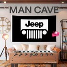 Jeep Flag Banner 3x5 Ft Garage Car Show Wall Gift New   Man Cave Free Shipping