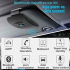 Bluetooth Speaker Handsfree Car Kit Sun Visor Clip Wireless Audio Receiver T