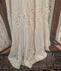 Edwardian Victorian Ivory Cotton Cutwork Lace Skirt Train Museum Deaccession
