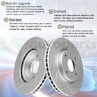 Drilled   Slotted Front Brake Pads And Rotors For Honda Odyssey 2011 2012 - 2014