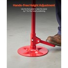 1653 Lb Under Hoist Support Stand 52-80in Heavy Duty Steel With Foot Pedal