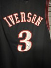 Allen Iverson Philadelphia 76ers  3 Signed Basketball Jersey