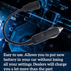Battery Memory Saver Automotive 12v save Memory Data Of On-board Computers code 