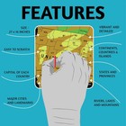 Scratch Off World Travel Map Poster 27 X 16 Inch Large Wall Art Tracker Gift New