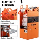 Manual Tea Cup Sealer Machine Manual Cup Sealer Orange 300-500 Cups hour