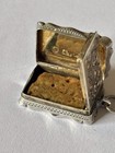 Antique Silver Gilt Victorian Vinaigrette Bham 1856 Alfred Taylor With Sponge