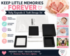 Baby Keepsake Box Pet Teeth Storage Memory Box Tooth Holder Kit Black New