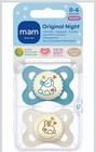Mam Original Night Pacifier  Glows In The Dark- 0 To 6 Months  New