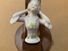 Pin Cushion Half Doll Porcelain Ceramic 3  Tall Japan Lavernder And Green
