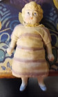 Antique German Miniature All Bisque Dollhouse Doll 4     68a 