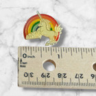 Unicorn In Clouds With Rainbow Cloisonn   Vintage Enamel Hat Lapel Pin