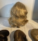 Lot Of 6 Antique Vintage Doll Making Wigs Synthetic Size 10 Loose Long Curl New