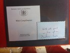 Baroness Barbara Castle  Hand Signed Card   Stationery Politician