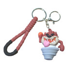 Tasmanian Devil Rubber   Metal Keychain Looney Tunes Taz Brand New Free Shipping