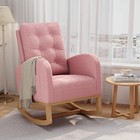 Rocking Chair Nursery Rocking Chairs With Soft Seat Teddy Fleece Glider Armchair