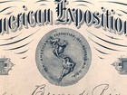 1900 Issued Stock Certificate 2 Shares In Pan American Exposition Company