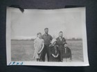 Vintage 1940s Family Photo Family Posing For Photo