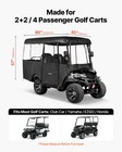 Vevor Golf Cart Cover Visible Full-enclosure 2 2 4 Passenger Club Car Cover