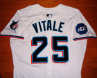 Miami Marlins Carson Vitale Game Issued Un Worn 2025 Nike Home Jersey  mariners 