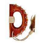 Hawaii Koa Wood Knuckle Duster 7 5  Shark Teeth Wall Decor