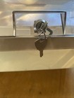 Vintage 5 25    Floppy Disk Storage Box Case Holder Organizer W  4 Dividers   Keys