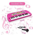 Mini 32 Keys Portable Keyboard Piano For Kids Aged 3  Pink Color