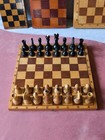 Soviet Tournament Wooden Chess Grandmaster Set Vintage 80s Rare Board 35cm Gift
