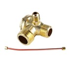 Central Pneumatic Air Compressor Check Valve 3-port Brass 20mm 16mm 10mm-partsje