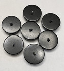 Vintage Matched Set Of 7 Bakelite Buttons W other Material Inset - Tested  cd4 
