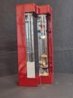 Admiral Fitzroy Storm Glass   Galileo Thermometer Weather Station Cherry Wood