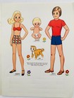 Whitman  sunshine Family  1977 Original Vintage Paper Dolls - Uncut