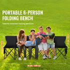 6 Seat Portable Folding Sport Bench Outdoor Camping Chair With Carry Bag
