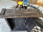 Beautiful Wood Wall Mounted Key Box house With Wrought Iron Facade 9 Key Hooks 