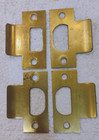 Lot  4 Nos Solid Brass Door Strike Plates Mortise Door Hardware