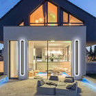 Led Long Strip Wall Lamp Outdoor Ip65 Waterproof  Morden Patio Garden Wall Light