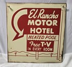 Vintage El Rancho Motor Hotel Route 66 Reproduction Of Original Metal Sign 12x12