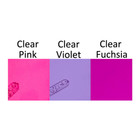 Clear Bow Stickers  - 0 4 To 5 Inch - Pink Or Purple See Through  Transparent