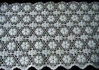 Antique Lace Trim White On White Heavy Embroidery Scalloped Festooned Edge 38x5 
