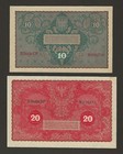 Poland 10   20 Marek 1919  P-25   P-26  Original Unc  State Loan Bank 