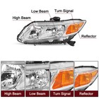 For 2012-2015 Honda Civic Sedan 12-13 Coupe Chrome Amber Headlights Pair