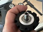 Serrated Rubber Contact Wheel W bearing   3 8  Shaft- 51mm D  46mm W  - Lot Of 4