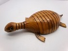 Vintage Collectors Wood Carved Articulated Sea Turtle tortoise 9in Long