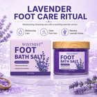 2 Pack Foot Bath Salt 200g Lavender Rose Foot Soak Crystals Home Spa Pedicure Ca