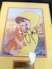 Disney Lithograph Oliver And Co  Framed Signed Joey Lawrence The Voice Of Oliver