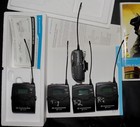 Sennheiser Evolution Wireless G3100-p Series Radios  5ct  W case   2 Tram Mics