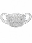 Vintage Cut Crystal 4 Piece Set Decanter Stopper Bowl Creamer Sugar Bowl